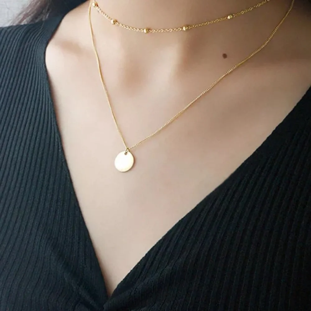 NEW Multi Layer Coin Necklace - Picture 4 of 10